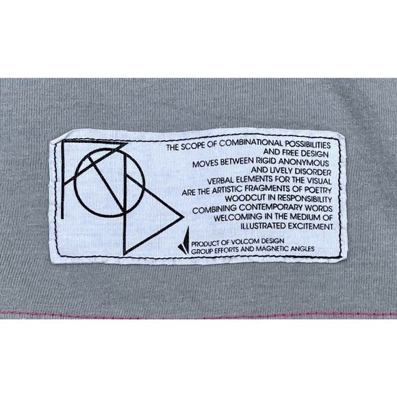 Volcom T Shirt Top Mens L Gray Color International Space Universe Graphics - Picture 3 of 6